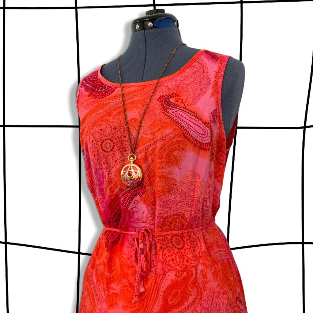 Y2k paisley party dress